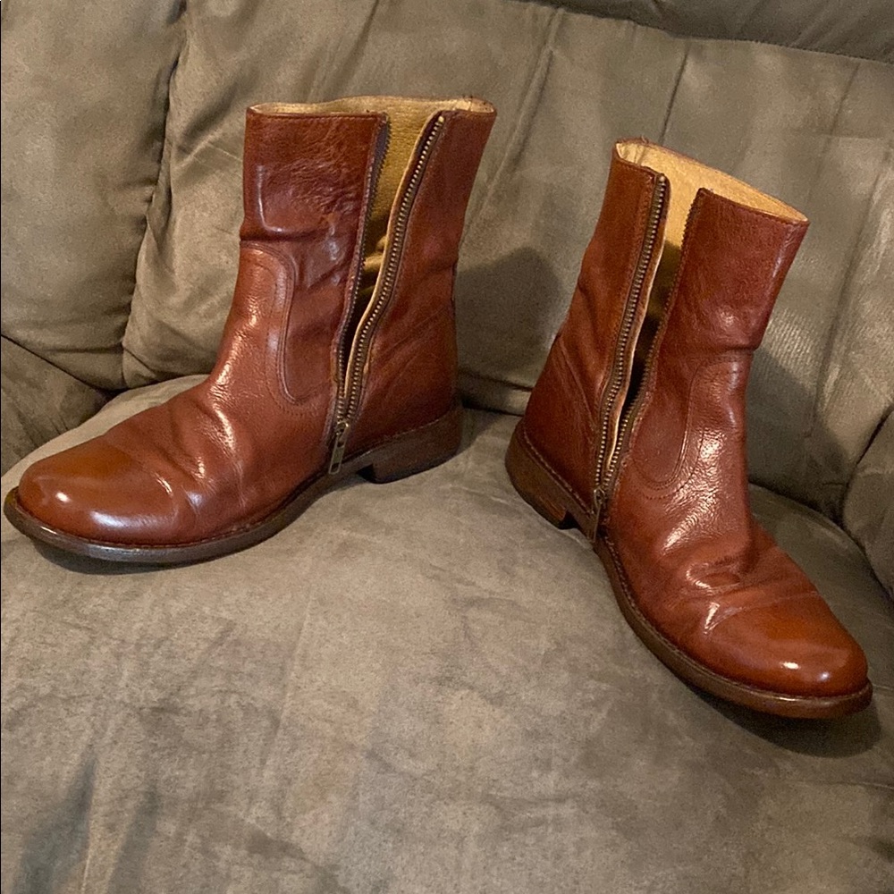 Men's Brown Leather Boots
